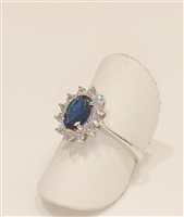 Anello Vidali Gioielli Donna in Oro bianco Zircone ANOR-51-34 - ANOR-51-34